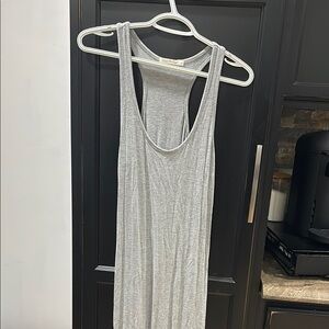 Gray Sleeveless Maxi Dress